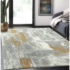 5 x 7 ft Rug Grey / Beige / Yellow Outlet