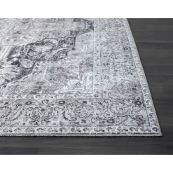 5 x 7 ft Rug Black / Blue
