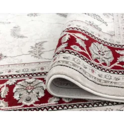 5 x 8 ft Rug Beige/Red Hot