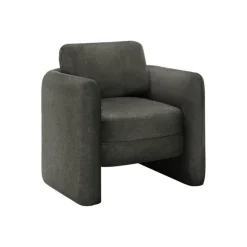 Monarch Accent Chair in Fabric DARK GREY Sale
