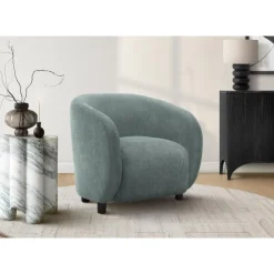 Monarch Accent Chair in Fabric GREEN Hot