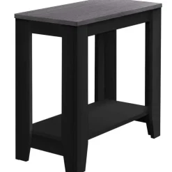 Monarch Accent table - / grey top - Black Clearance