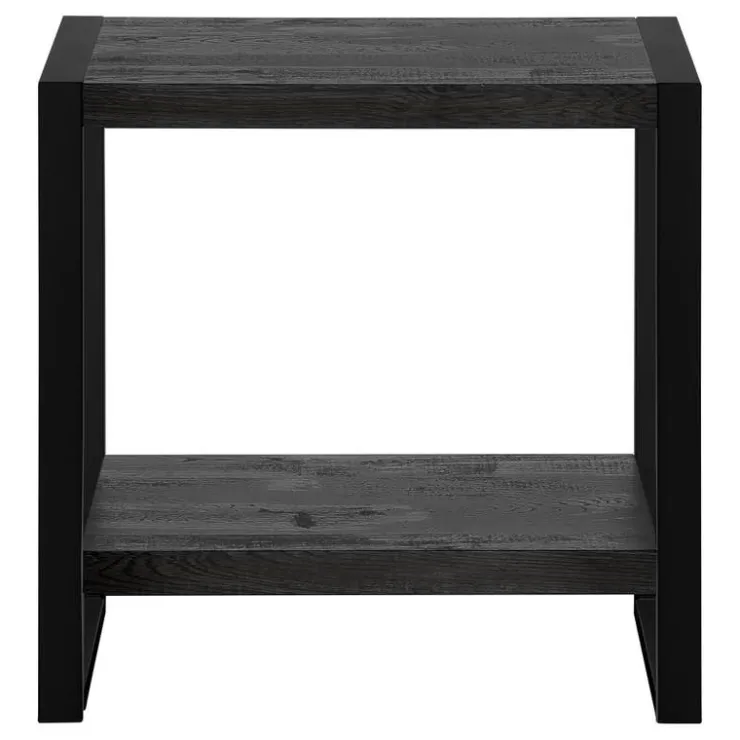 Monarch Accent table - reclaimed wood-look / metal - Black Sale