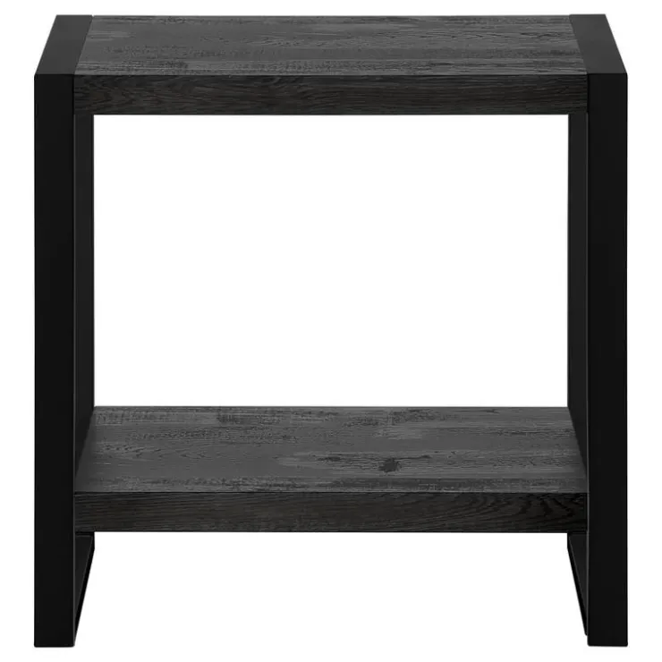Monarch Accent table - reclaimed wood-look / metal - Black Sale