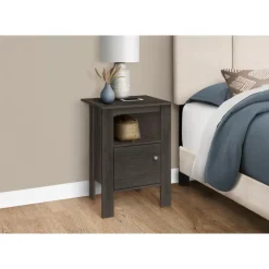 Monarch Accent table - brown night stand with storage - Oak Discount