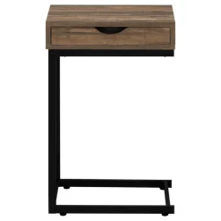 Monarch Accent table - reclaimed-look / black metal - Brown Best