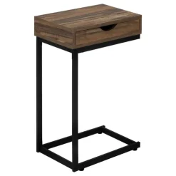 Monarch Accent table - reclaimed-look / black metal - Brown Best