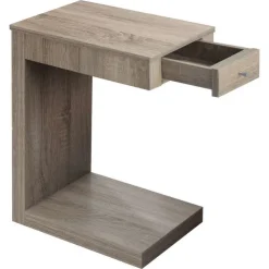 Monarch Accent table - with a drawer - Dark Taupe Online