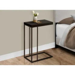 Monarch Accent table - / bronze metal - Espresso New