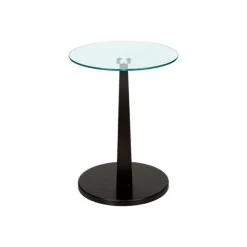 Monarch Accent table - bentwood with tempered glass - Espresso Best