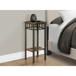 Monarch Accent table - marble / bronze metal - Espresso Best