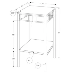 Monarch Accent table - marble / bronze metal - Espresso Best