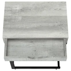 Monarch Accent table - reclaimed wood-look / black / drawer - Grey New