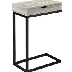 Monarch Accent table - reclaimed wood-look / black / drawer - Grey New