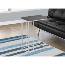 Monarch Accent table - with chrome metal - Grey Online