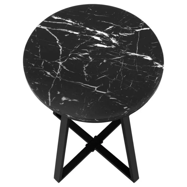 Monarch Accent table - 22"h / marble / metal - Black Online