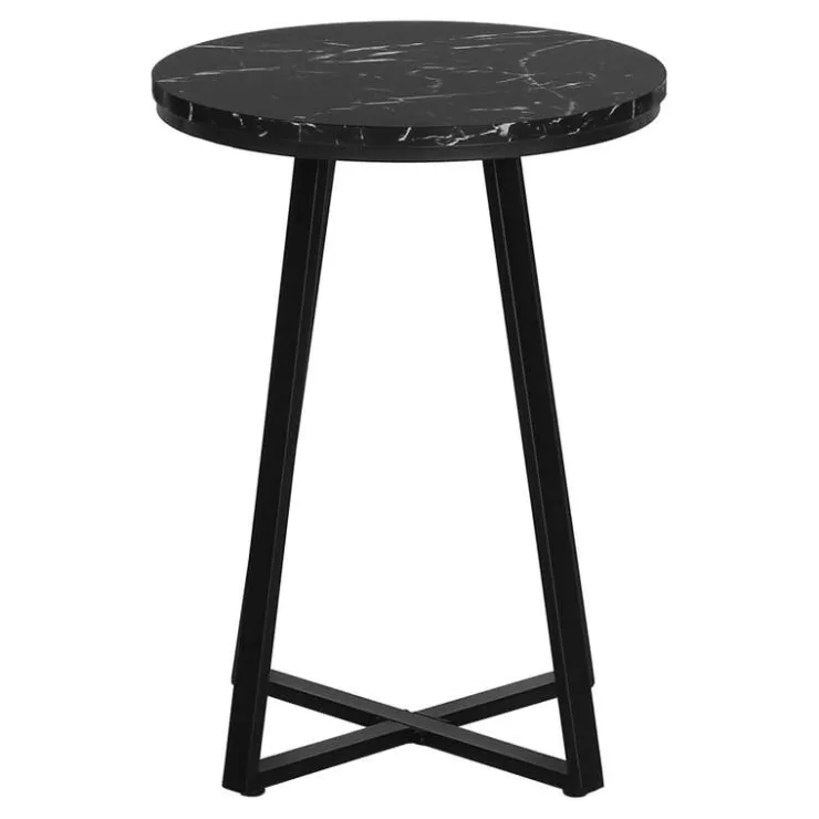 Monarch Accent table - 22"h / marble / metal - Black Online