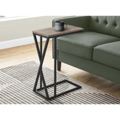 Monarch Accent table - 25"h / / black metal - Dark Taupe Hot
