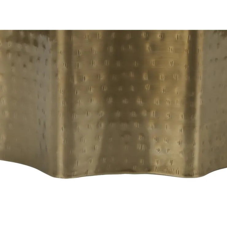 Monarch Accent table - 22"h / iron metal end table - Gold