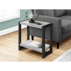 Monarch Accent table - 22"h / / black metal - Grey Discount