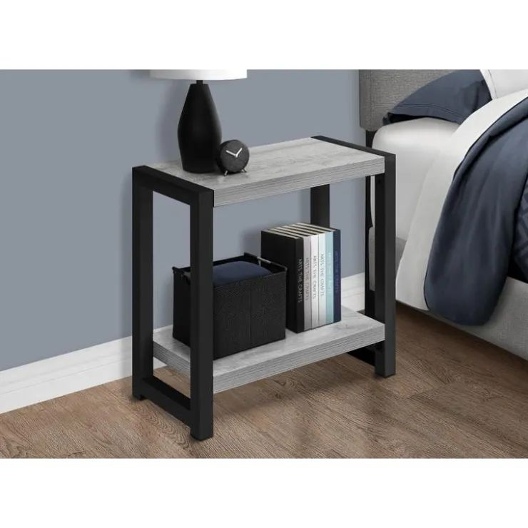 Monarch Accent table - 22"h / / black metal - Grey Discount