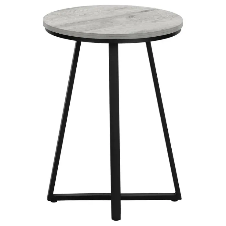 Monarch Accent table - 22"h / / black metal - Grey New
