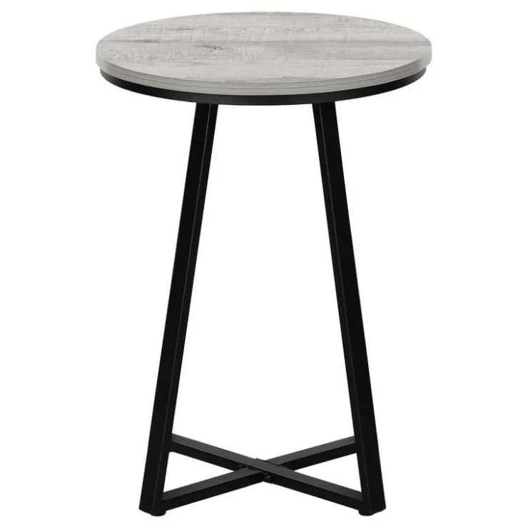 Monarch Accent table - 22"h / / black metal - Grey New