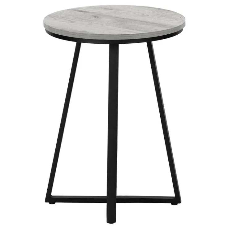 Monarch Accent table - 22"h / / black metal - Grey New