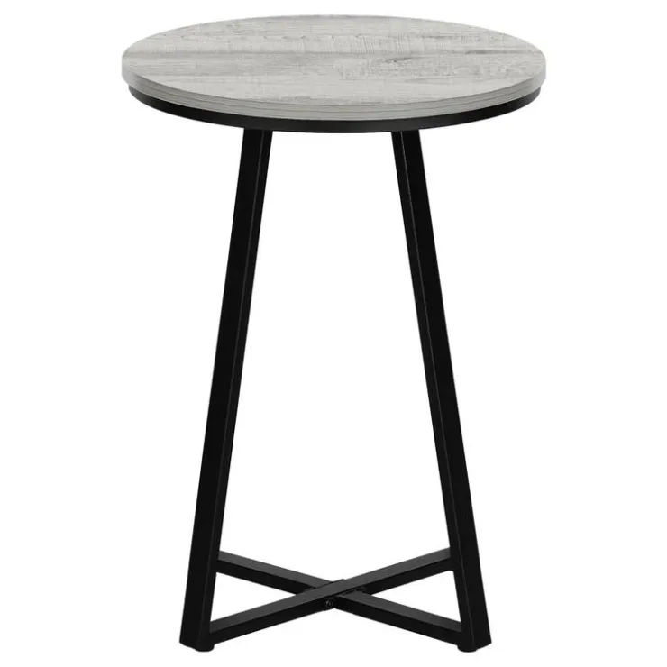 Monarch Accent table - 22"h / / black metal - Grey New