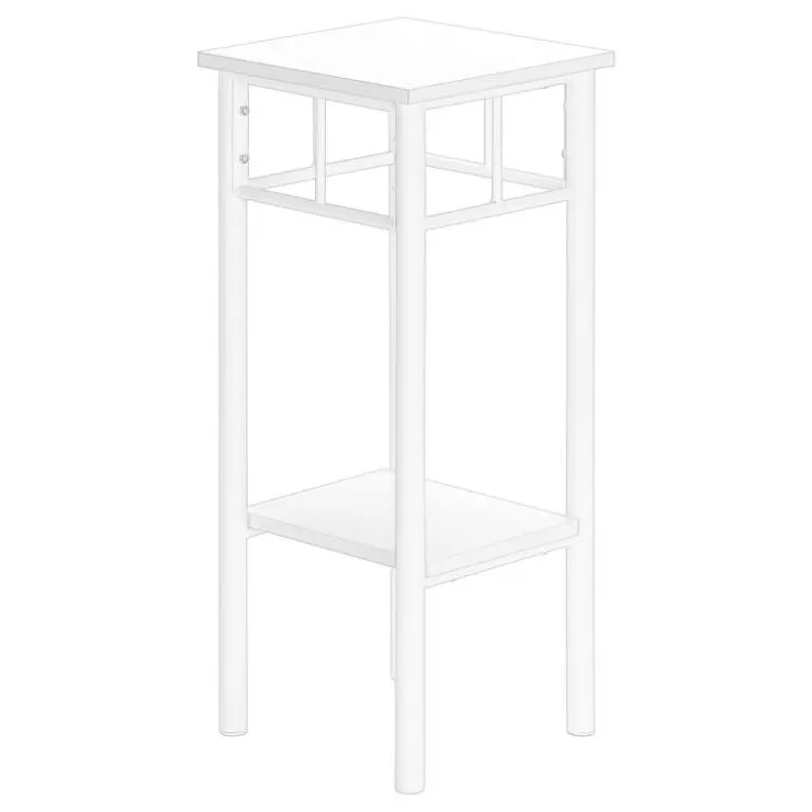 Monarch Accent table - 28"h / / metal - White Outlet