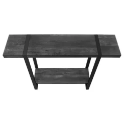 Monarch Accent table - 48"l / reclaimed wood-look / - Black Sale