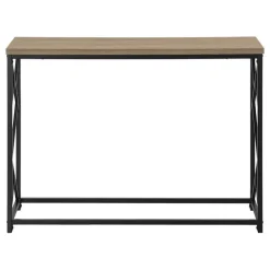 Monarch Accent table - 44"l / taupe / black metal hall console - Dark Taupe Best