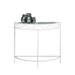 Monarch Accent table - 36"l / metal hall console - White Discount