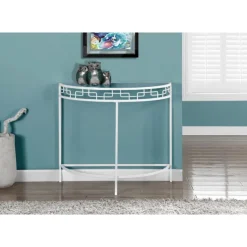 Monarch Accent table - 36"l / metal hall console - White Discount
