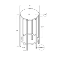 Monarch Accent Table - Black Discount