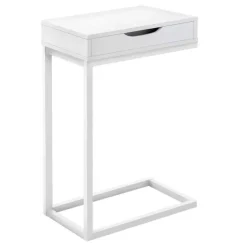 Monarch Accent table - / metal with a drawer - White Sale