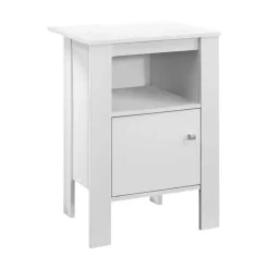 Monarch Accent table - night stand with storage - White Outlet