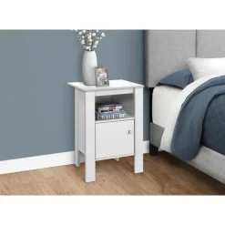 Monarch Accent table - night stand with storage - White Outlet