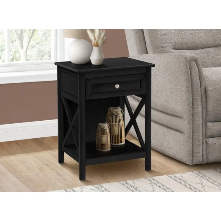 Monarch Accent table 25"h - Black Best