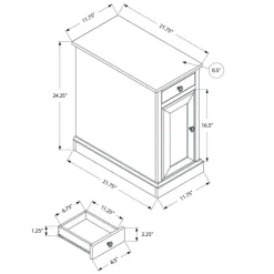 Monarch Accent table 24"h - Blue
