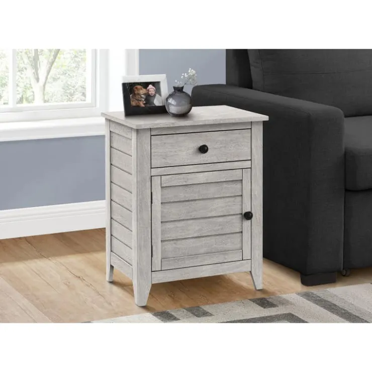 Monarch Accent table 25"h - Washed Grey Hot