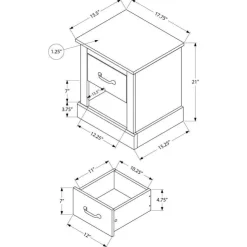 Monarch Accent Table with Storage - Brown Outlet