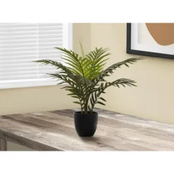 Monarch Artificial plant - 20"h / indoor palm in a 5" pot Green Best