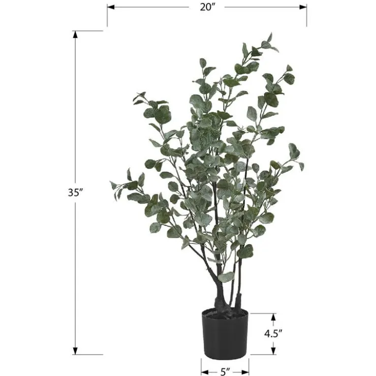 Monarch Artificial plant - 35"h / indoor eucalyptus in a 5" pot Green Sale