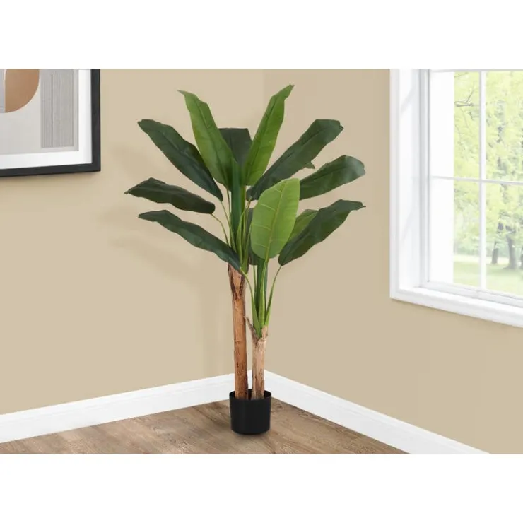 Monarch Artificial plant - 55"h / indoor banana tree in a 6" pot Green Clearance