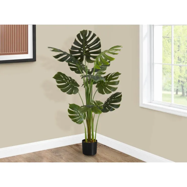 Monarch Artificial plant - 55"h / indoor monstera in a 6" pot Green Discount