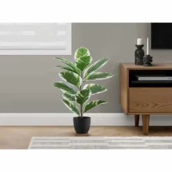 Monarch Artificial plant - 27"h / indoor rubber in a 5" pot Green