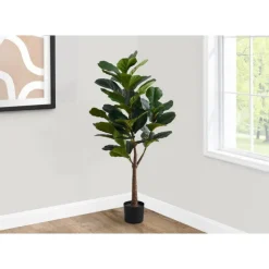Monarch Artificial plant - 47"h / indoor fiddle tree in a 5" pot Green