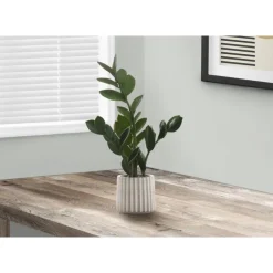 Monarch Artificial plant - 20"h / indoor zz in a 5" cement pot Green Clearance