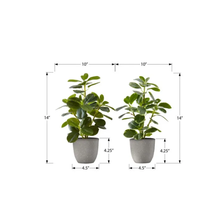 Monarch Artificial Plant 14" (set of 2) Green Best
